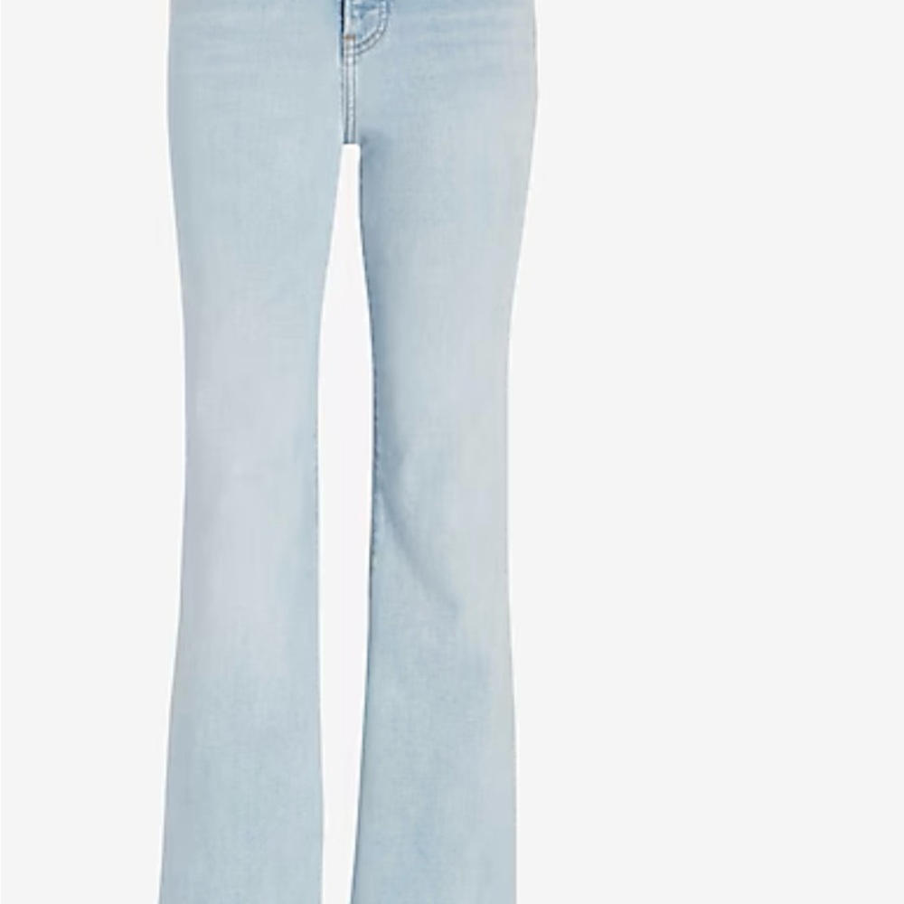 Express Blue Flare Wide Leg Jeans